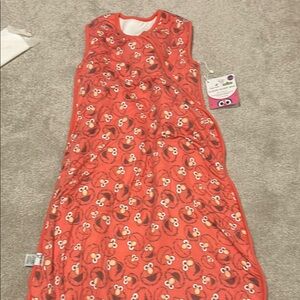 Red Sleep Sacks with Vibrant Cartoon Print